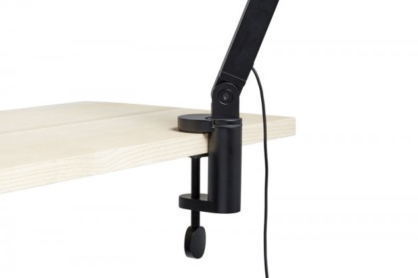 HAYۡPC table lamp with clamp, single arm, blackץơ֥ ֥å(W140D90H627mm)