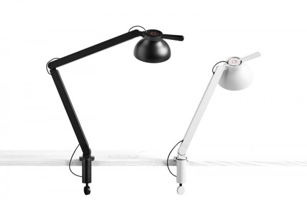 HAYۡPC table lamp with clamp, single arm, greyץơ֥ 졼(W140D90H627mm)