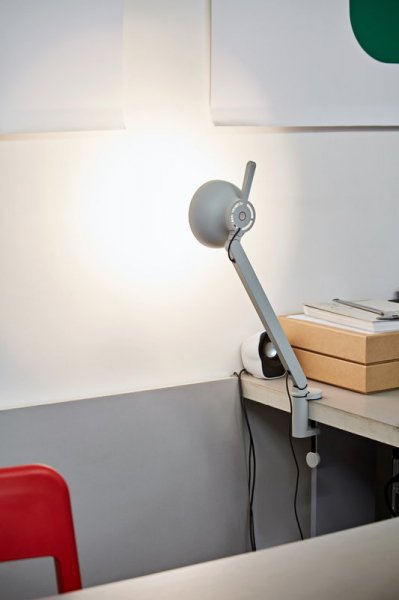 HAYۡPC table lamp with clamp, single arm, greyץơ֥ 졼(W140D90H627mm)