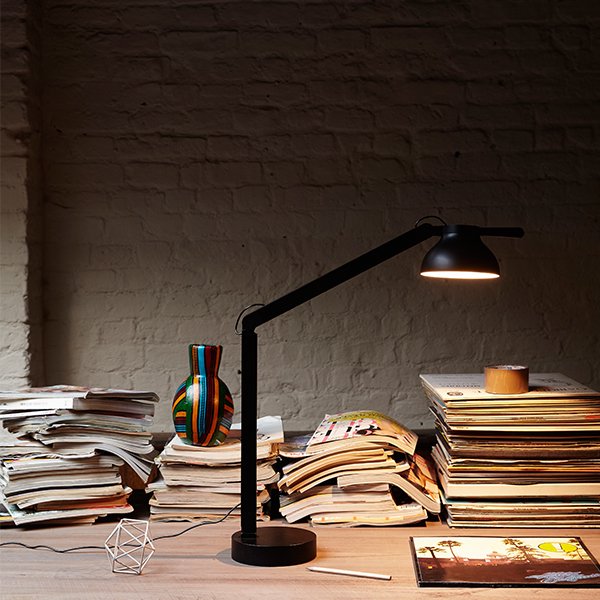 HAYۡPC table lamp, blackץơ֥ ֥å(W140H420550mm)