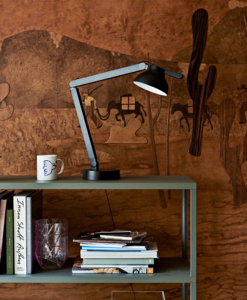 HAYۡPC table lamp, blackץơ֥ ֥å(W140H420550mm)