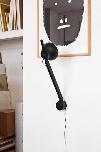 HAYۡPC wall lamp, single arm, blackץ ֥åW140D90H610mm