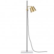 【Karakter】「Lab Light floor lamp, black - brass」フロアランプ  ブラック-ブラス(W175×D280×H1250mm)