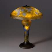 【galle】ガレ・コレクション-テーブルランプ 4灯 アンティークブロンズ「マグノリア」(φ315×H420mm)