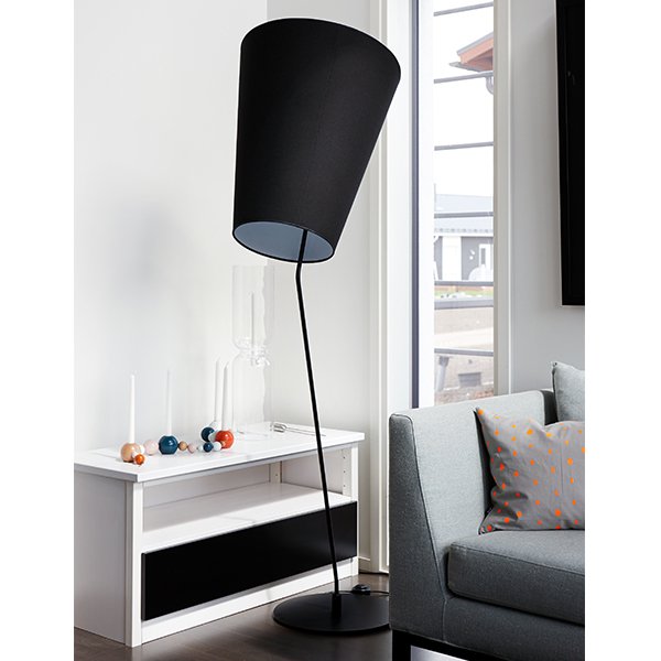 LundiaۡSoihtu floor lamp, blackץե ֥å(500D730H1800mm)