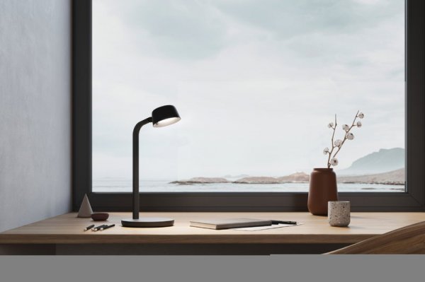 LuxoۡMotus Mini table lamp, blackץơ֥ ֥å(180D193H390mm)