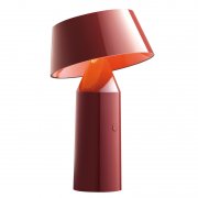【Marset】スペイン・北欧デザイン照明「Bicoca table lamp, red wine」コードレステーブルランプ レッドワイン(Φ140×H225mm)