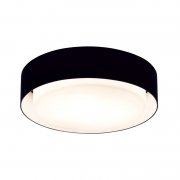 【Marset】「Plaff-On 33 ceiling lamp, black」シーリングライト ブラック(Φ330×H118mm)