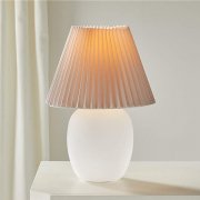 アメリカ・デザイン照明ガラスベーステーブルライト「ALLURE」1灯（W290×H410mm）