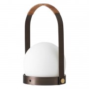 MenuۡCarrie LED table lamp, bronzed brass - leatherץơ֥ ֥󥺥ɥ֥饹-쥶(135H245mm)