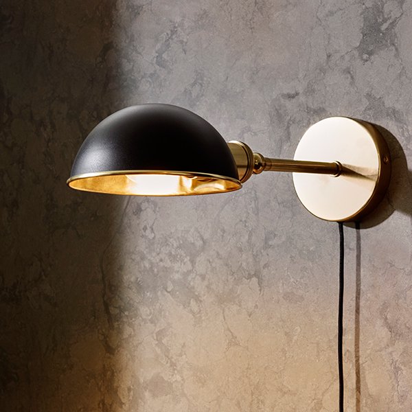 MenuۡWalker ceilingwall lamp, black - brassץ󥰡饤 ֥å-֥饹W160D400H280mm)