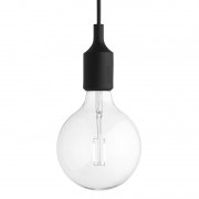 【Muuto】「E27 LED pendant, black」ペンダントライト ブラック（Φ125×H230mm)