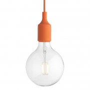 【Muuto】「E27 LED pendant, orange」ペンダントライト オレンジ（Φ125×H230mm)