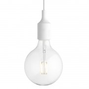 【Muuto】「E27 LED pendant, white」ペンダントライト ホワイト（Φ125×H230mm)