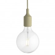 MuutoۡE27 LED socket lamp, beige green, without canopyץڥȥ饤 ١奰꡼󡢥Υԡ̵ʦ125H230mm)