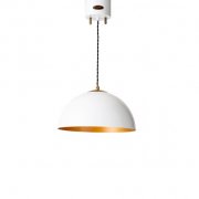 【HERMOSA】ペンダントライト「COPEN LAMP・S」1灯・WHITE（W350×H175mm）