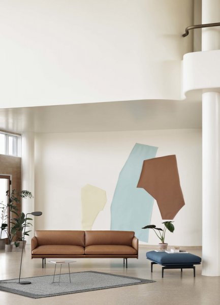 MuutoۡLeaf floor lamp, blackץե ֥å(220H1180mm)