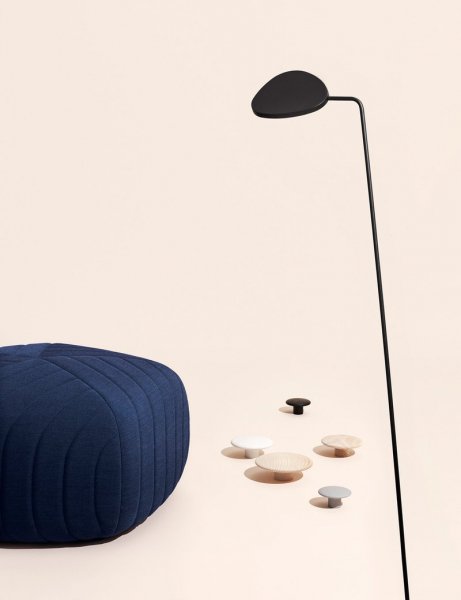 MuutoۡLeaf floor lamp, blackץե ֥å(220H1180mm)