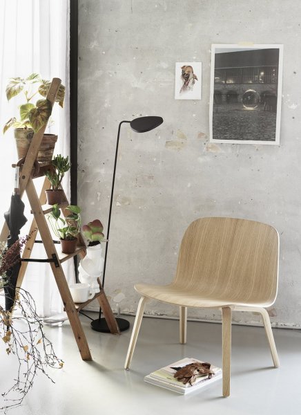 MuutoۡLeaf floor lamp, blackץե ֥å(220H1180mm)