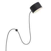 【Muuto】「Post wall lamp, black」ウォールライト ブラック（Φ95×H54mm)