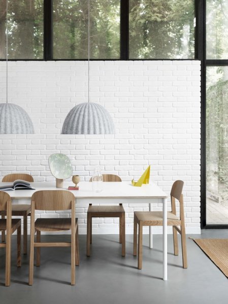 MuutoۡUnder the Bell pendant 55 cm, white melangeץڥȥ饤 ۥ磻ȥ󥸡ʦ550H310mm)