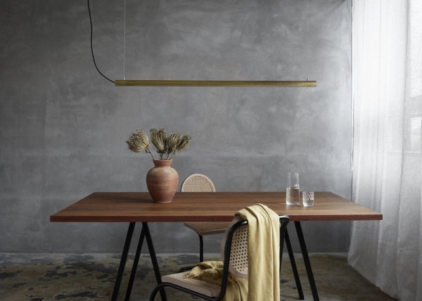 NUADۡRadent pendant lamp 135 cm, brassץǥ ֥饹W1350D45H58mm)