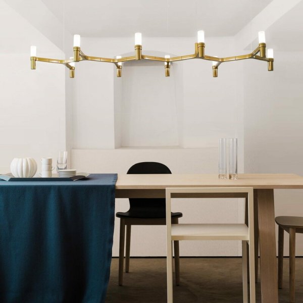 Nemo LightingۡCrown Plana Linea pendant, matt goldץǥ ޥåȥɡW1680D570H160mm)