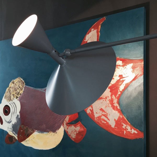 Nemo LightingۡLampe de Marseille Mini wall lamp, greyץ饤  졼ʦ300D850mm