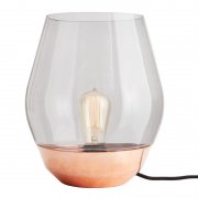 סۡNew WorksۡBowl table lamp, raw copper - light smoked glassץơ֥ Ƽ-饤ȥ⡼饹(250H300mm)