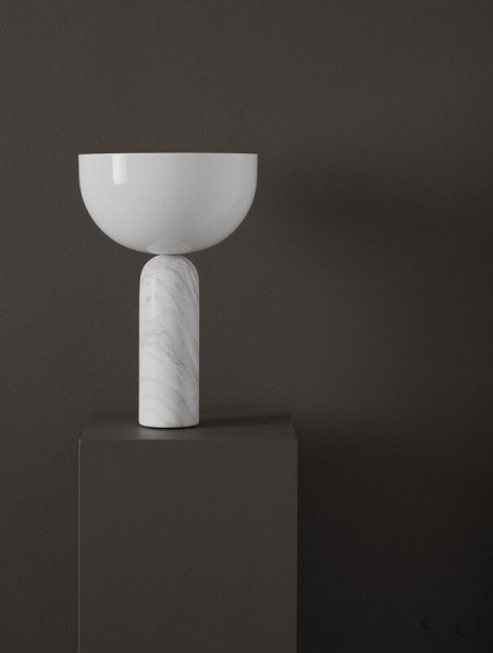 New WorksۡKizu table lamp, large, white marbleץơ֥ ۥ磻ȥޡ֥(300H450mm)