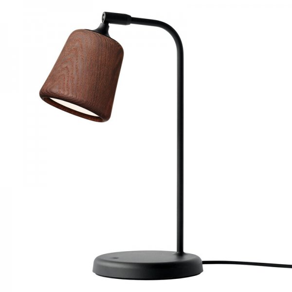 New WorksۡMaterial table lamp, smoked oakץơ֥ ⡼(W190D250H450mm)