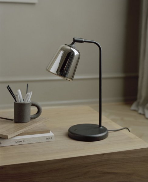 New WorksۡMaterial table lamp, stainless steelץơ֥ ƥ쥹(W190D250H450mm)