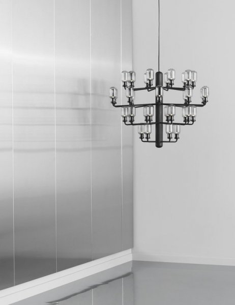 Normann CopenhagenۡAmp chandelier, large, smoke - blackץǥ 35  ⡼-֥åʦ850H625mm)