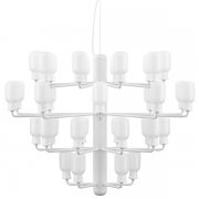 【Normann Copenhagen】「Amp chandelier, large, white」デザイン照明 35灯 ホワイト（Φ850×H625mm)