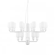 【Normann Copenhagen】「Amp chandelier, small, white」デザイン照明 15灯 ホワイト（Φ625×H325mm)