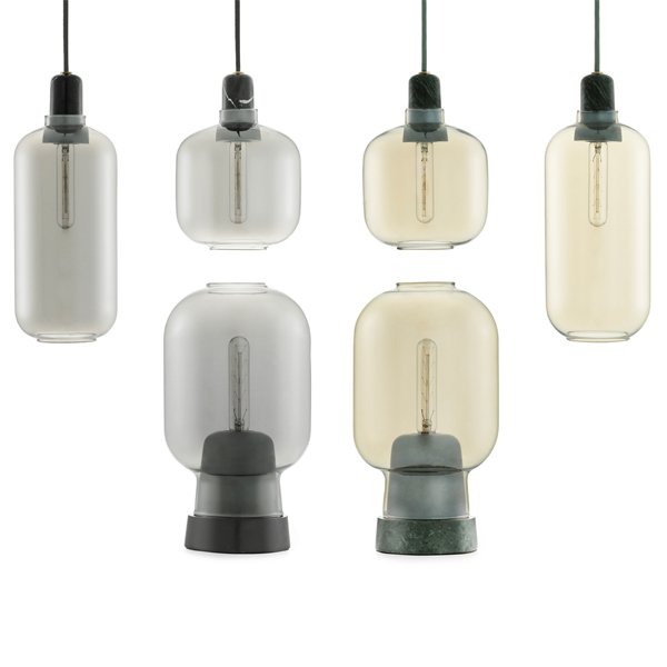 Normann CopenhagenۡAmp pendant, large, smoke - blackץڥȥ饤 ⡼-֥åʦ112H260mm)