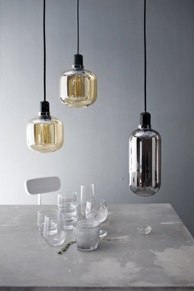 Normann CopenhagenۡAmp pendant, small, gold - greenץڥȥ饤 -꡼ʦ140H170mm)