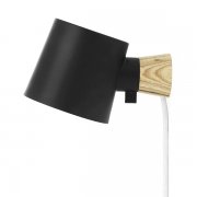 【Normann Copenhagen】「Rise wall lamp, black」ウォールライト ブラック（Φ100×D170×H97mm）