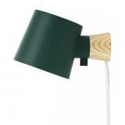 【Normann Copenhagen】「Rise wall lamp, petrol green」ウォールライト ペトロールグリーン（Φ100×D170×H97mm）