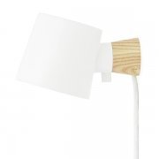 【Normann Copenhagen】「Rise wall lamp, white」ウォールライト ホワイト（Φ100×D170×H97mm）