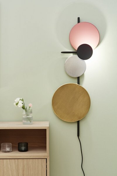 PLEASE WAIT to be SEATEDۡPlanet wall lamp, Indian redץ饤 åɡʦ320D120H980mm