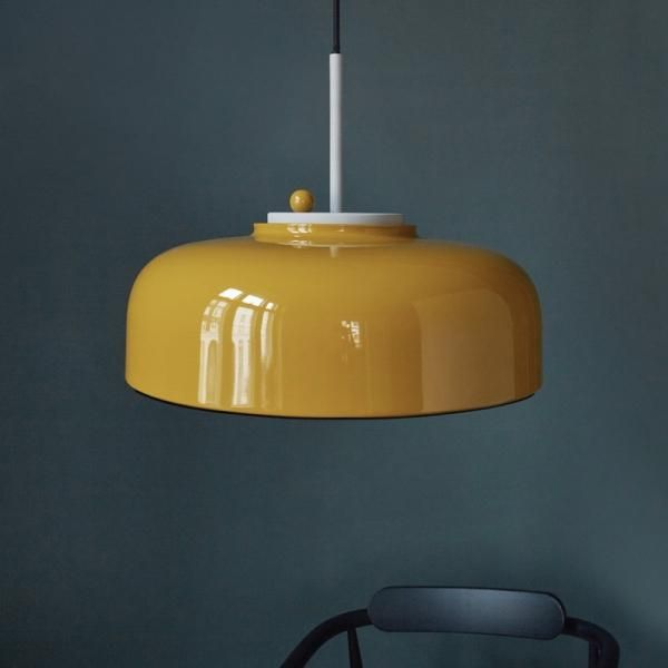 PLEASE WAIT to be SEATEDۡPodgy pendant lamp, turmeric yellowץڥȥ饤3 ʦ420H270mm)