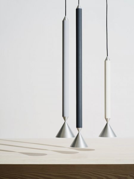 PholcۡApollo 59 pendant, light grey - aluminiumץڥȥ饤 饤ȥ졼-ߥ˥ʦ125H715mm)