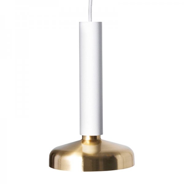 PholcۡBlend pendant LED, white-brassץڥȥ饤 ۥ磻-֥饹ʦ90H160mm)