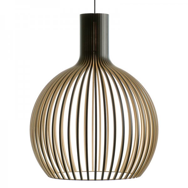 black wood pendant light