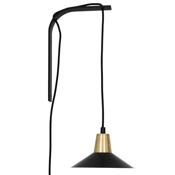 Studio Joanna Laajisto Edit wall lamp, black-brass 饤 ֥å-֥饹ʦ200D200H110mm