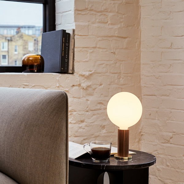 TalaۡKnuckle table lamp with Sphere IV bulb, walnutץơ֥  ʥå(150H298mm)