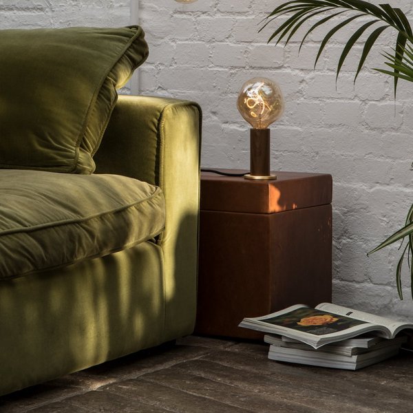 TalaۡKnuckle table lamp with Voronoi I bulb, walnutץơ֥  ʥå(125H298mm)