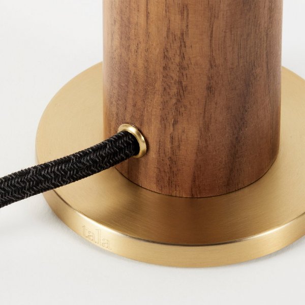 TalaۡKnuckle table lamp, walnutץơ֥  ʥå(85H123mm)