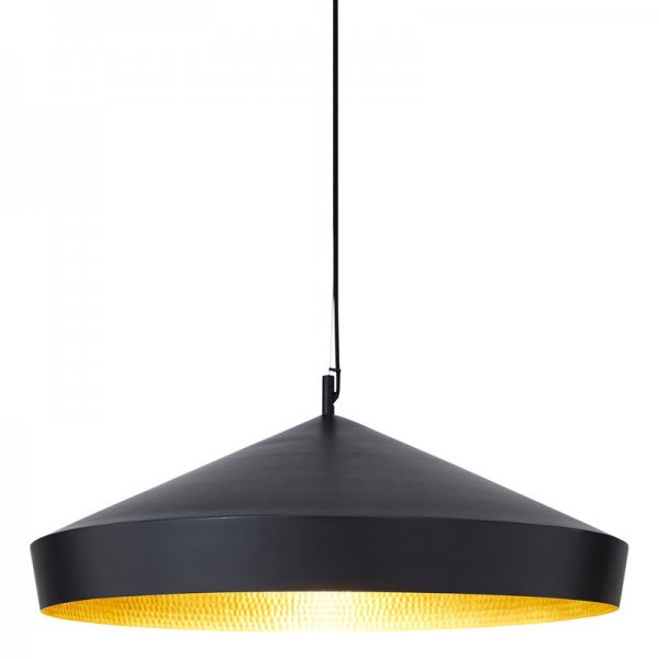 Tom DixonۡBeat Flat LED pendant, blackץڥȥ饤 ֥åʦ600H200mm)